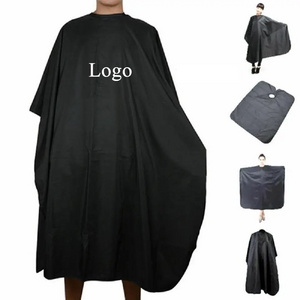 Wholesale Custom Logo Black Hair Salon Shawl Waterproof Barber Capes High Quality Hair Cutting Cape for Adults