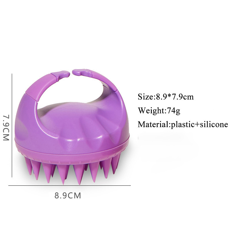 High Quality Wet and Dry Hair Washing Brush Soft Silicone Head Scalp Massager Brush Shampoo Brush for Natural Hair Growth