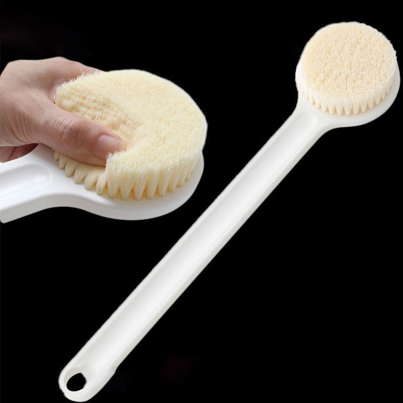 Low Price Wholesale Long Plastic Handle Bath Shower Brush Custom Logo Soft Body Clean Brush for Exfoliating