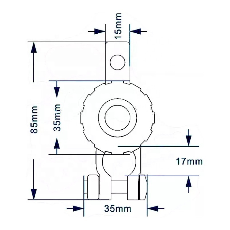 Auto Battery terminal Quick Cut-off Disconnect  Green knob Master Switch Power Cut off Kill Switch