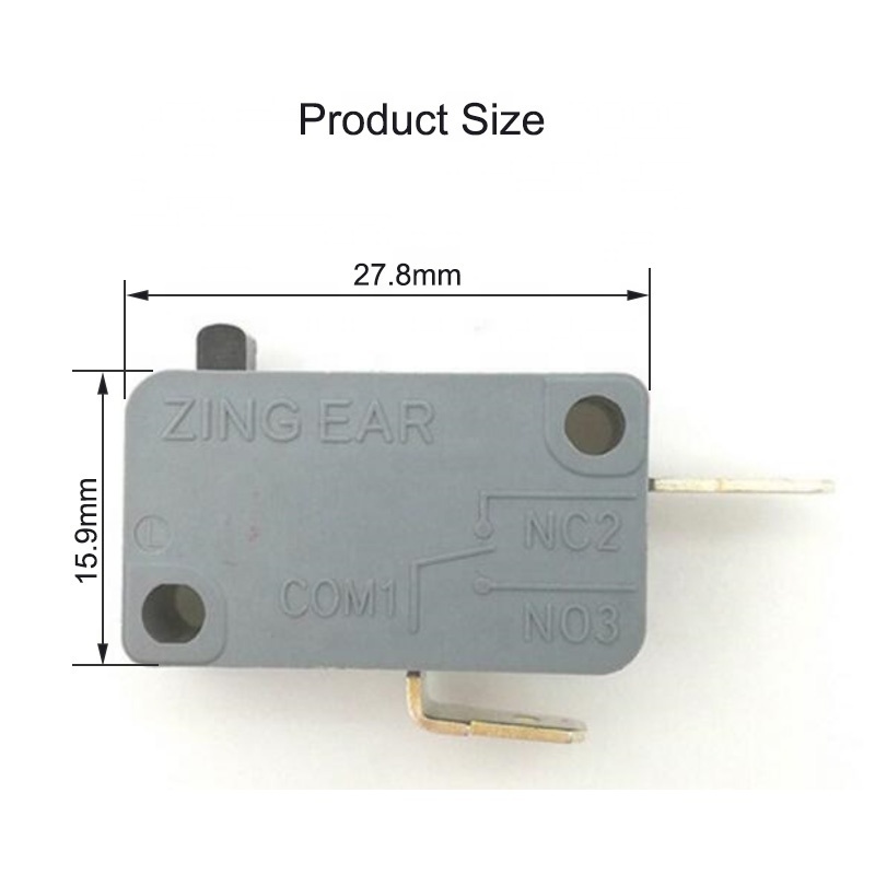 SPDT snap action button micro limit switch for blender 125V/250V 16A