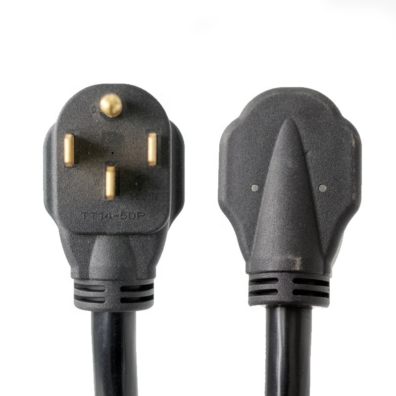 NEMA 14-50P 6awg 8awg 4 Core 40A power cord with ring terminal