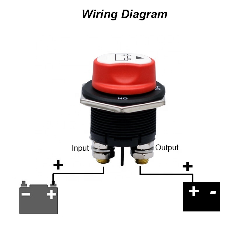 Battery Switch 200A Master Battery Disconnect Waterproof Switch cut off switch for Car