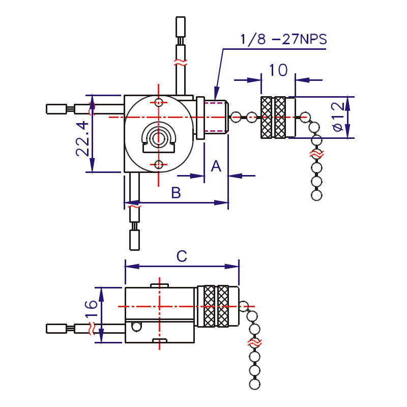 ZE-110 Zing Ear Fan Switch 3 Way Speed Fan Switch Ceiling Pull Chain Switch