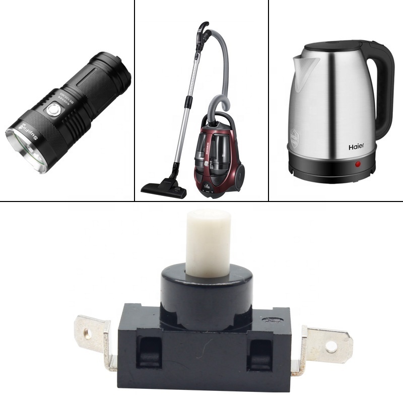 KAG 01C ON-OFF 2 pin 14A 250VAC vacuum cleaner electric kettle oven self locking micro flashlight push button switches