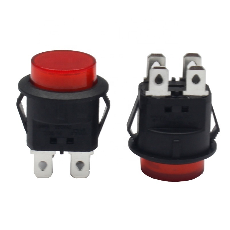 16A 250VAC 4 PIN Toggle Rocker Switch Push Button Round Micro Switch