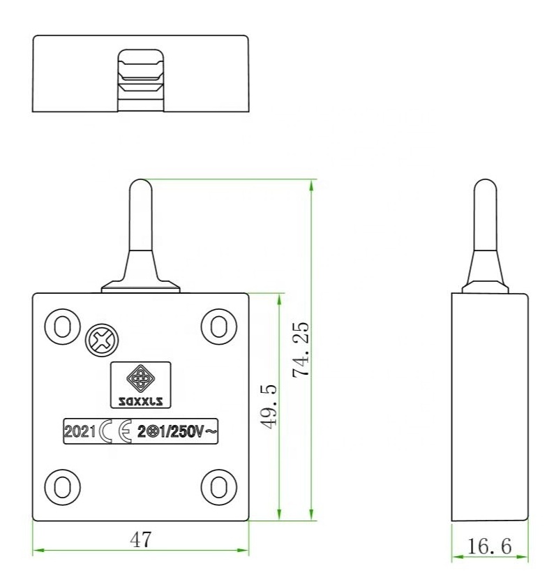 Cabinet Door Swing Closet Door Switch Hotel Cloakroom Door Switch Normally Closed Self-Reset Light Control Switch