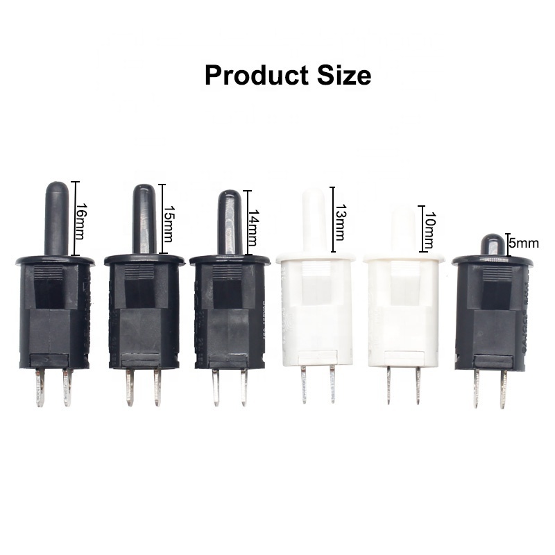 Mini 10A refrigerator door light switch black mini door switch Normally Connected Circuit Door Switch