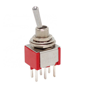 2A 250V Mini Toggle Switch ON-ON 6 PIN 2 Position High Quality Toggle Switch