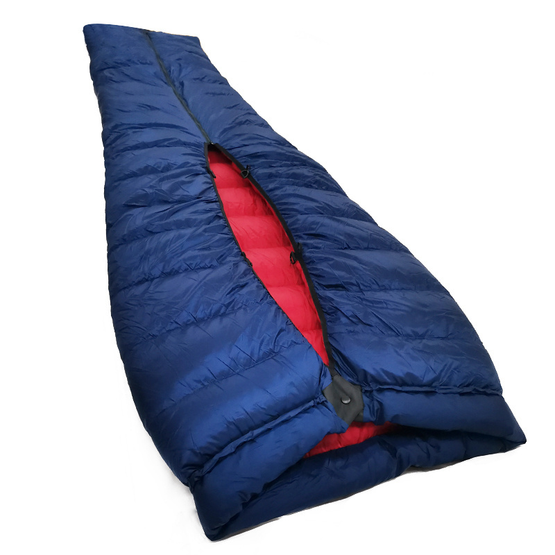 Custom Wholesale Goose/Duck Down Topquilt Sleeping Bag Multifunctional Zipper Hammock Blanket Sleeping Bag