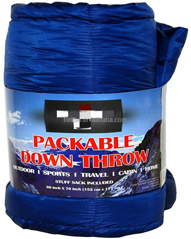 Packable Down Throw with Stuff Sack 60