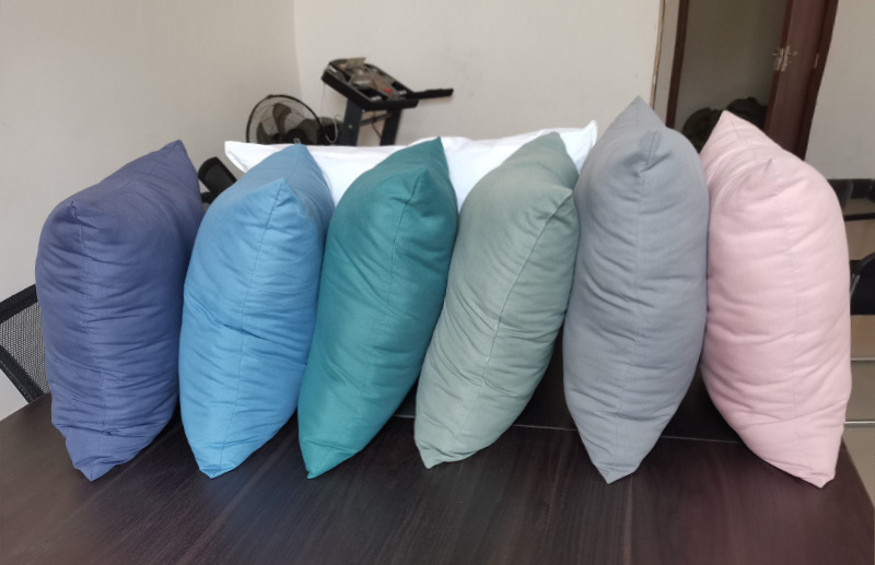 Synthetic Fiber Filled Pillow Cushion Inserts  simple pillow outdoor sofa car Home Decorative cushion Pillow with Case