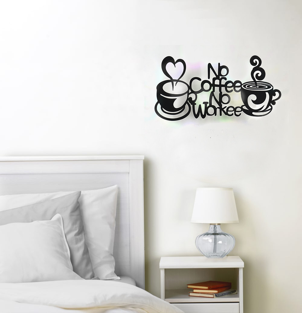 Decorative Wall Interior Cheap Factory Price  Metal Coffee Home Decoration Accessories Wall