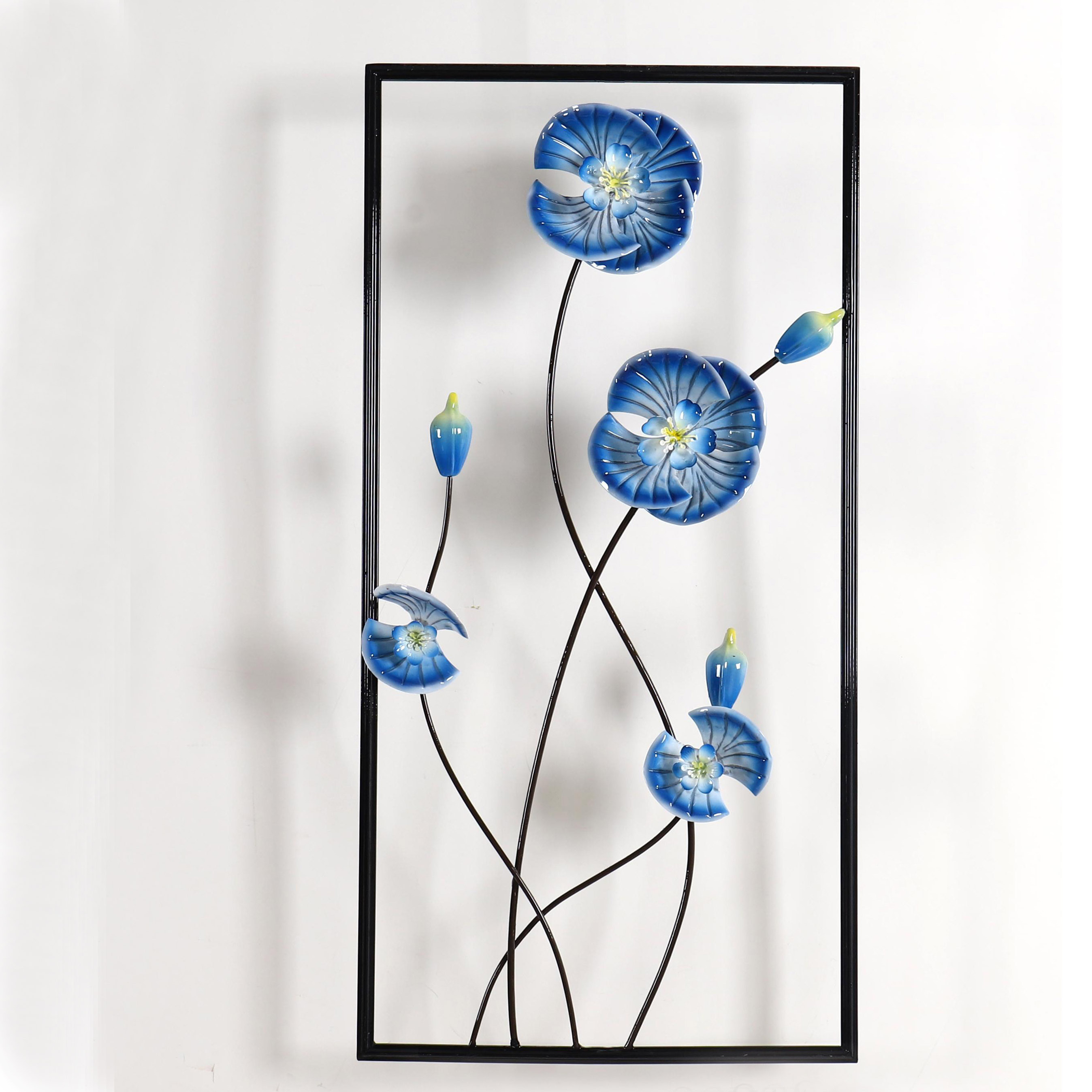 wall art home decor luxury 2023 new inspiration lively flower metal decor for living room