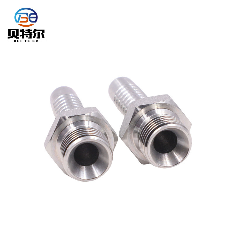 Full specification refer stainless steel 12612A-08-08 NPT male socketless hose fitting,hydraulic connection