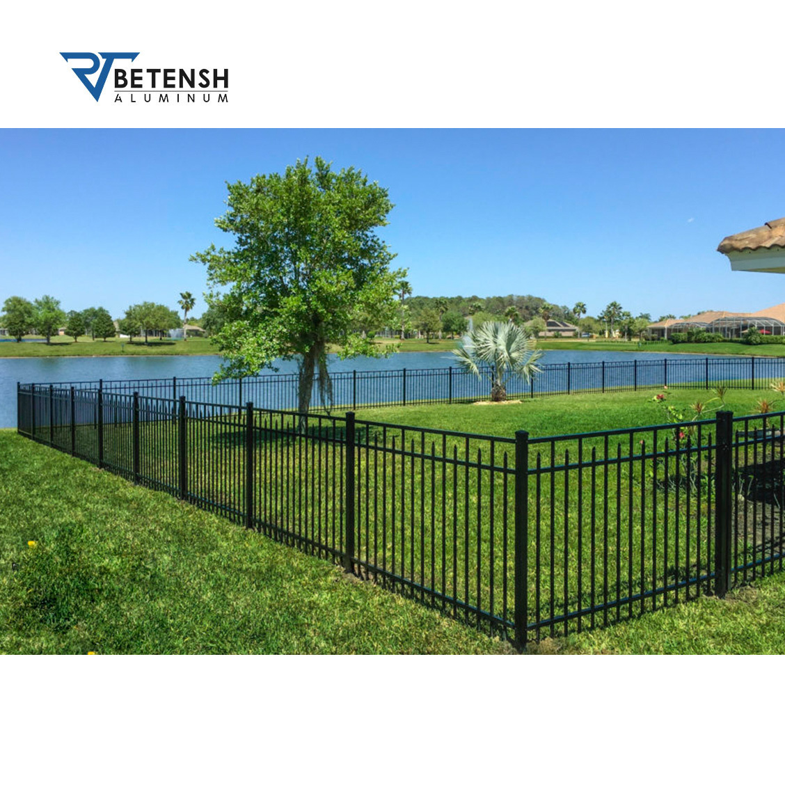 China Steel Fence Garden Gate Farm Front Side Door Yard Entry Swimming Pool Fence For Safety