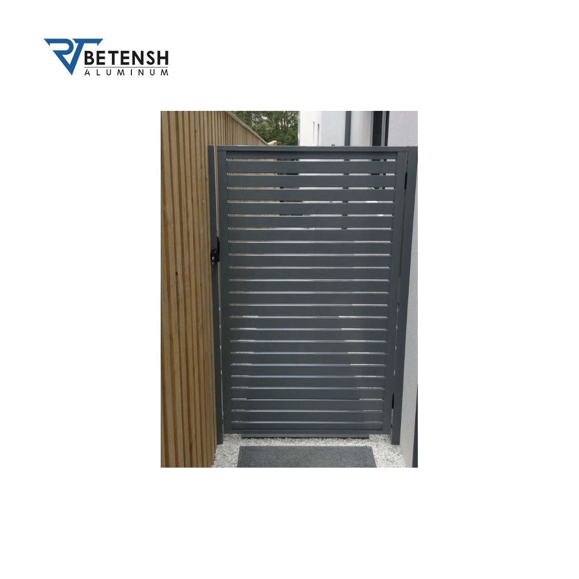 cheap garden automatic electric swing square tube vertical villa main sliding showcase  aluminum front gate modern designs