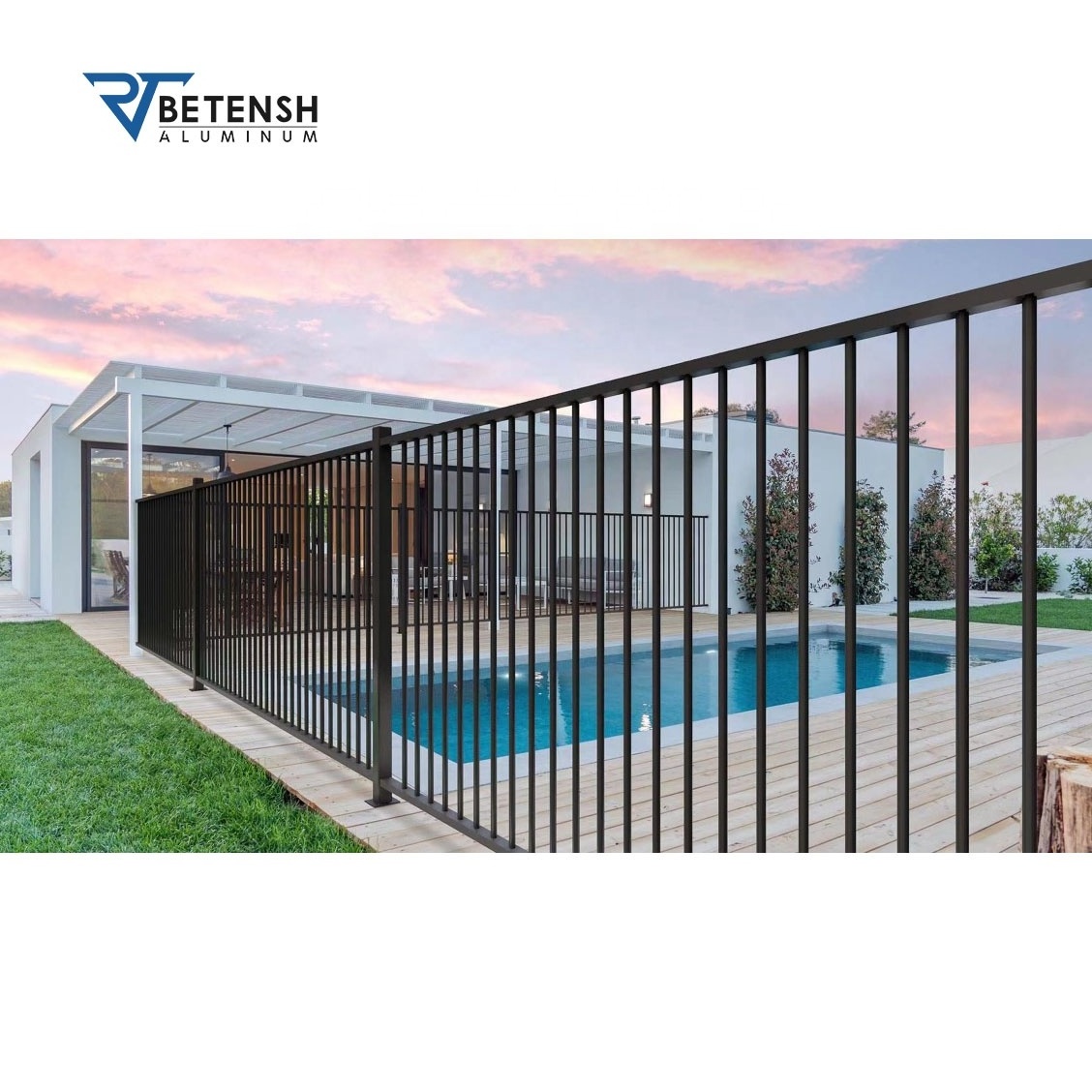 BETENSH METAL New design customized aluminum outdoor pool fence for sale