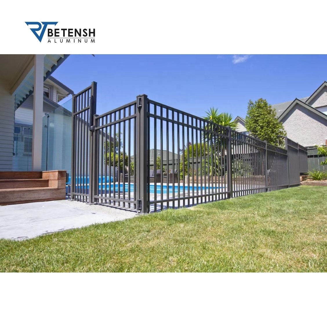 BETENSH METAL New design customized aluminum outdoor pool fence for sale