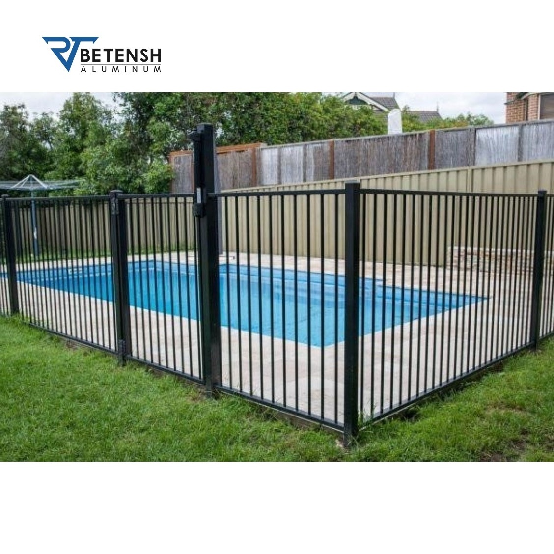 BETENSH METAL New design customized aluminum outdoor pool fence for sale