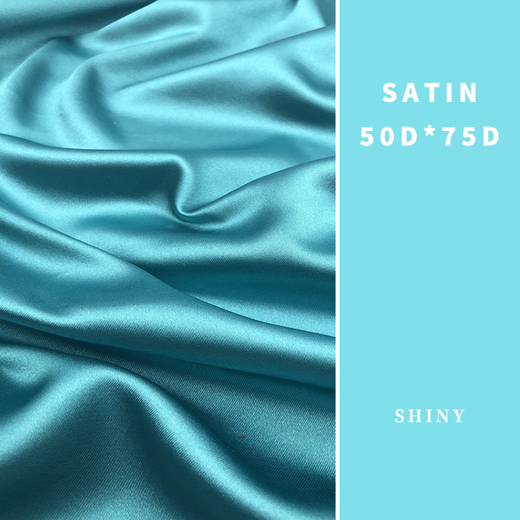 Factory cheap price 100% polyester shiny satin fabric for wedding decoration party dress wed dutch poly shine satin fabric