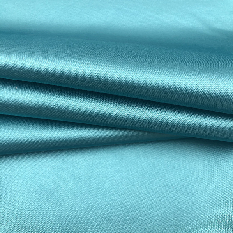 50D*75D shiny polyester satin fabrics for clothing dresses lining fabric 100% Polyester shine liquid satin fabric by the meter