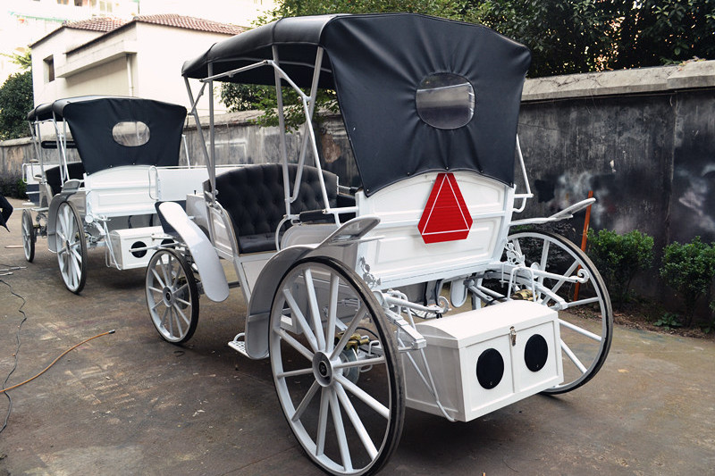 Royal Sightseeing White Cinderella Horse Carriage for sale