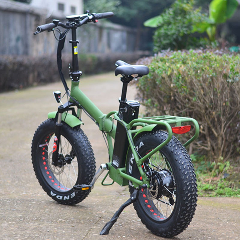 OEM new model 20' fat tire folding e bike/48v 500w electric bicycle with Bafang Motor