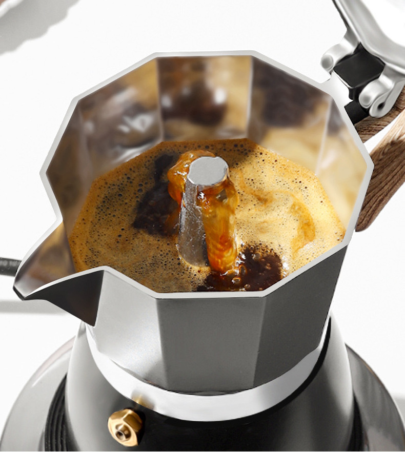 6 Cup Moka Pot Stovetop Classic Cafe Percolator Italian Coffee Maker Italian Espresso Maker