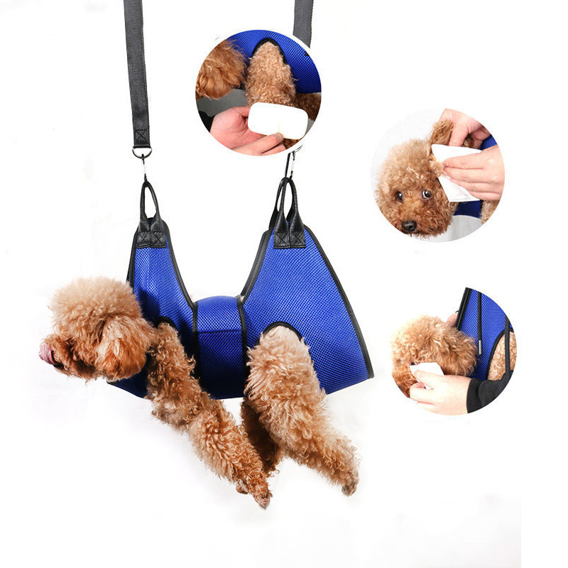 Wholesale Pet Grooming Hammock Lightweight Anti-bite High Quality Pet Products Dog Cat Hammocks Harness