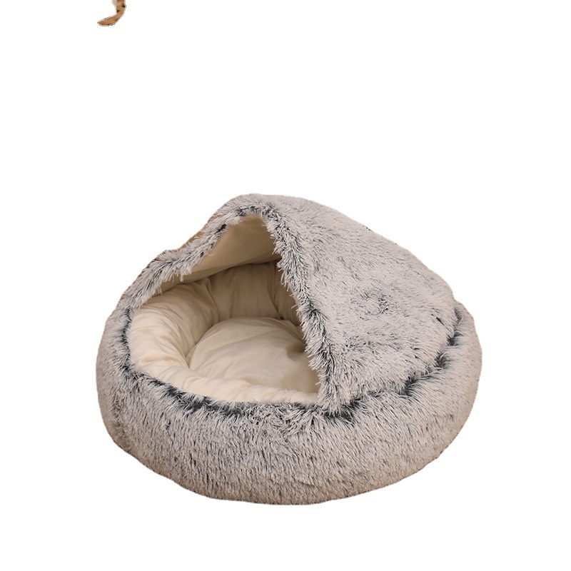 Toasty warm Cave igloo canopy washable cozy suede outside inside Pet dog bed