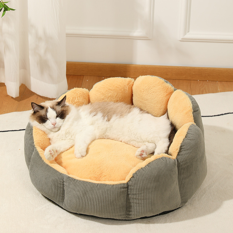 Wholesale Pet House Nest Puppy Sleeping Mat Bed Comfortable Cute Paw Shape Pet Cat Dog Bed Nest Pet Supplies Cat Bed