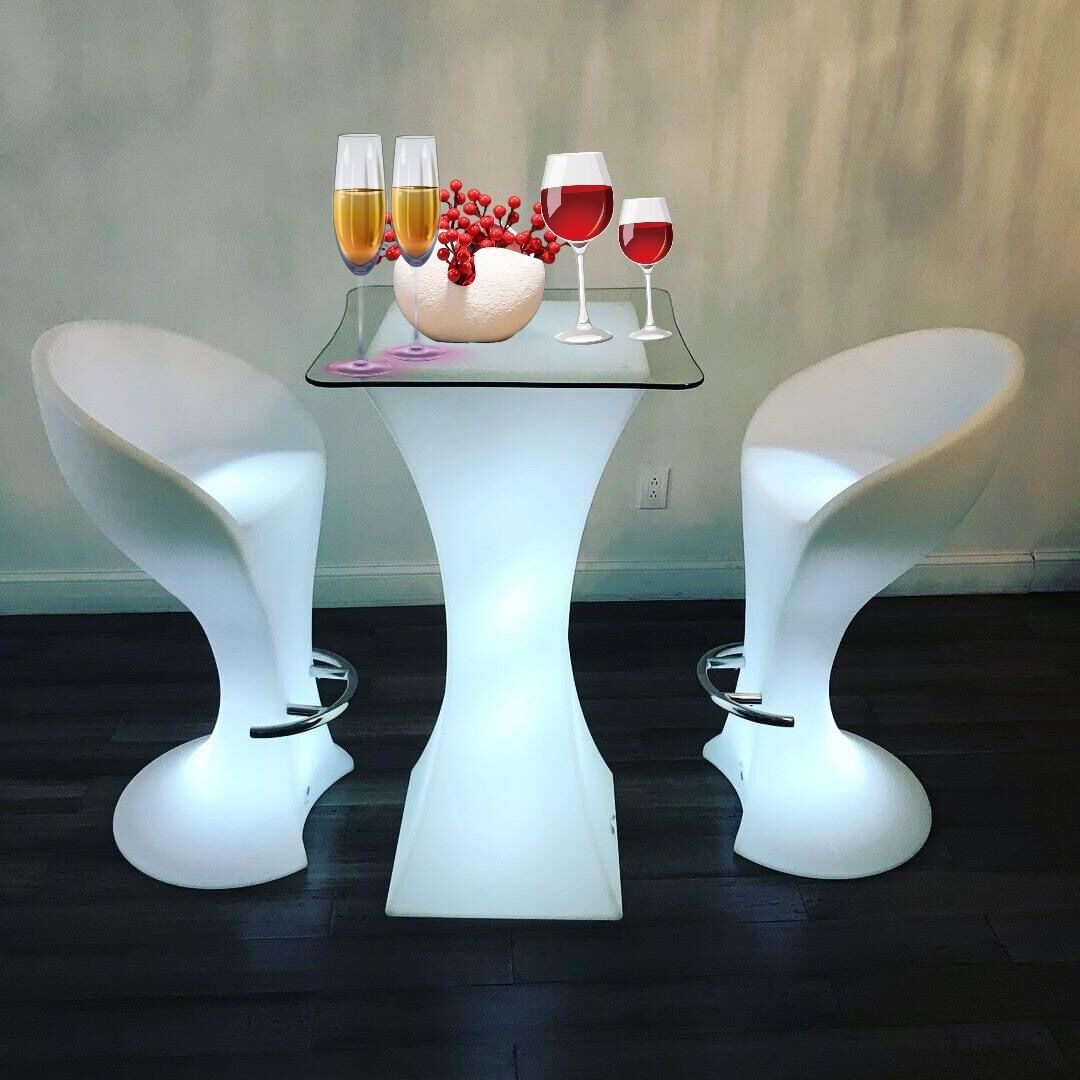 Light up bar Table / Illuminated Led Table/Glowing Led Cocktail Table