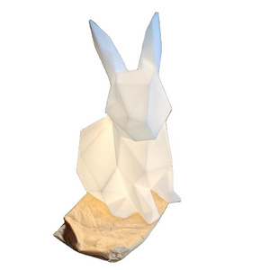 Hot Sale Waterproof 3d Led Animal Pe Sculpture Light Rabbit Motif Light For Zoo Garden Decoration