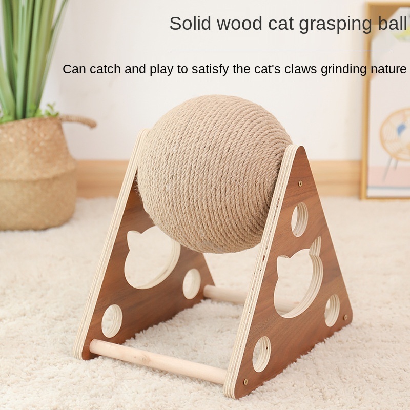 Pet Puzzle Eco-Friendly Cat Scratcher Interactive Round Cat Scratch Pan Toy