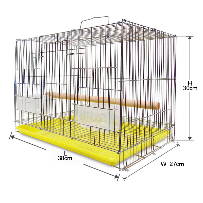 38.5*27.8*30cm wire large square traveling parrot breeding pet rabbit animal chicken carrier cage