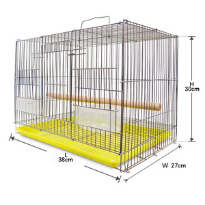 38.5*27.8*30cm wire large square traveling parrot breeding pet rabbit animal chicken carrier cage