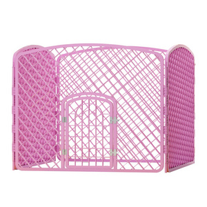 High Quality Multiple Sizes Animal Kennel Cages Cheap Folding Plastic Pet Playpen Fence For Dog Cat