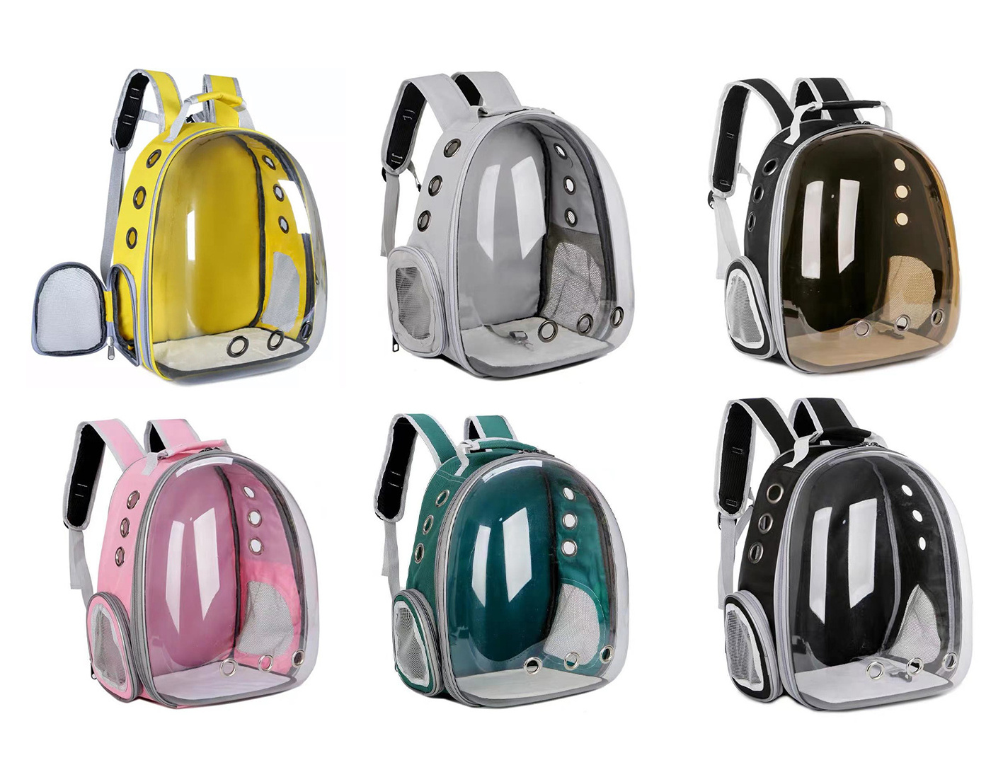 Wholesale Portable Full View Transparent Capsule simons cat bag ABS PC Pet Backpack Pet Carrier Bag Cat Travel Back pack