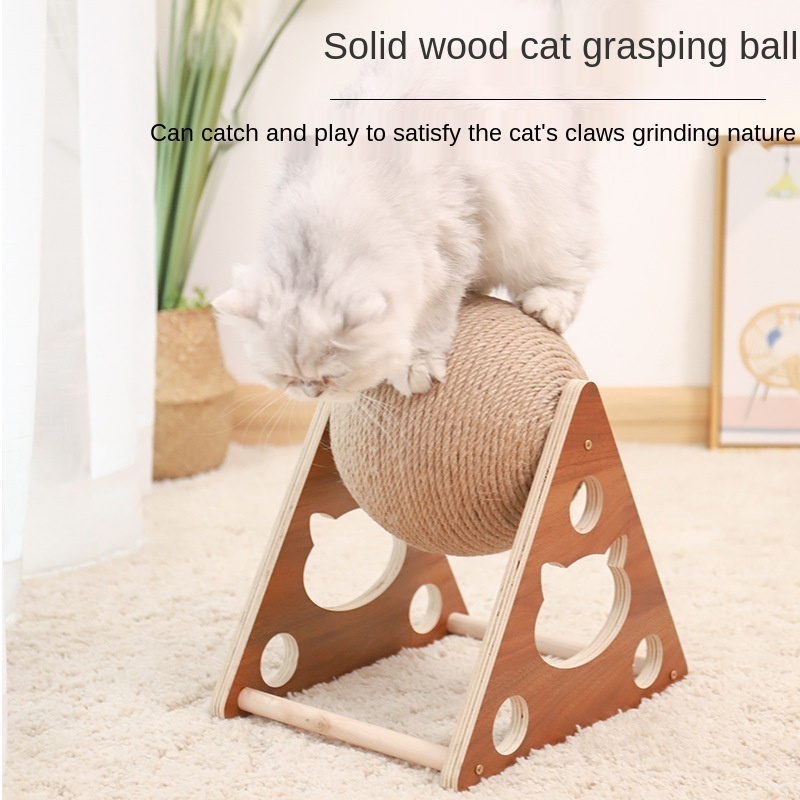 Pet Puzzle Eco-Friendly Cat Scratcher Interactive Round Cat Scratch Pan Toy