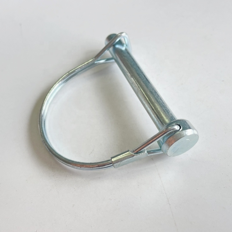 Spot Supply Steel Zinc Plated Double Wire Square Round D Shape Clip Safty Locking Lynch Pin