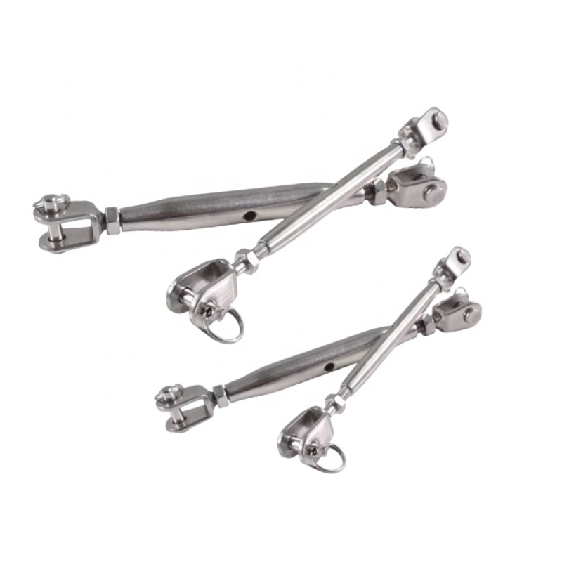 M5-M24 Stainless Steel 304/316 Turnbuckle Jaw pipe Wire Screw Rigging Wire Rope Fittings Turnbuckles