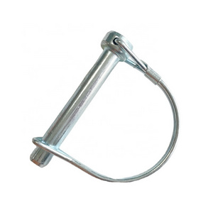 Spot Supply Steel Zinc Plated Double Wire Square Round D Shape Clip Safty Locking Lynch Pin