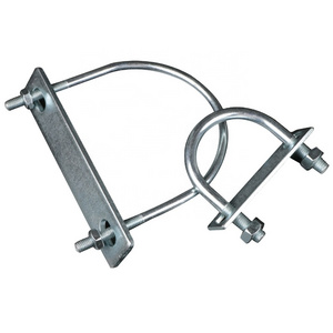 U Bolt Earth Rod Galvanized Steel U Bolt Galvanized Clamps Baffle Set Of Screws U-shaped Clamps