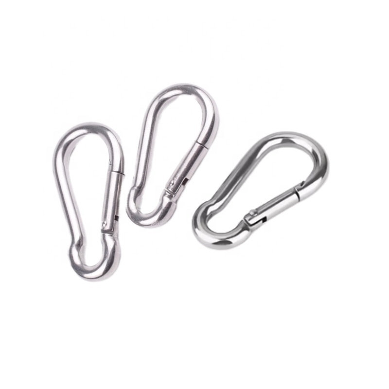 Purple Spring High Quality DIN5299 Stainless Steel Link Buckle Pack Spring Snap Hook Carabiner