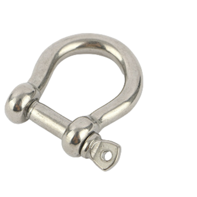 304/316 Stainless Steel M4-M38 Bow Shackle Marine Anchor Bow Shackles D-shaped Shackle