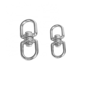 Hot Sales Stainless Steel Swivel Double Eye Hook Shackle Wire Rope Lock Chain Connecting Ring Lifting Rigging Chains