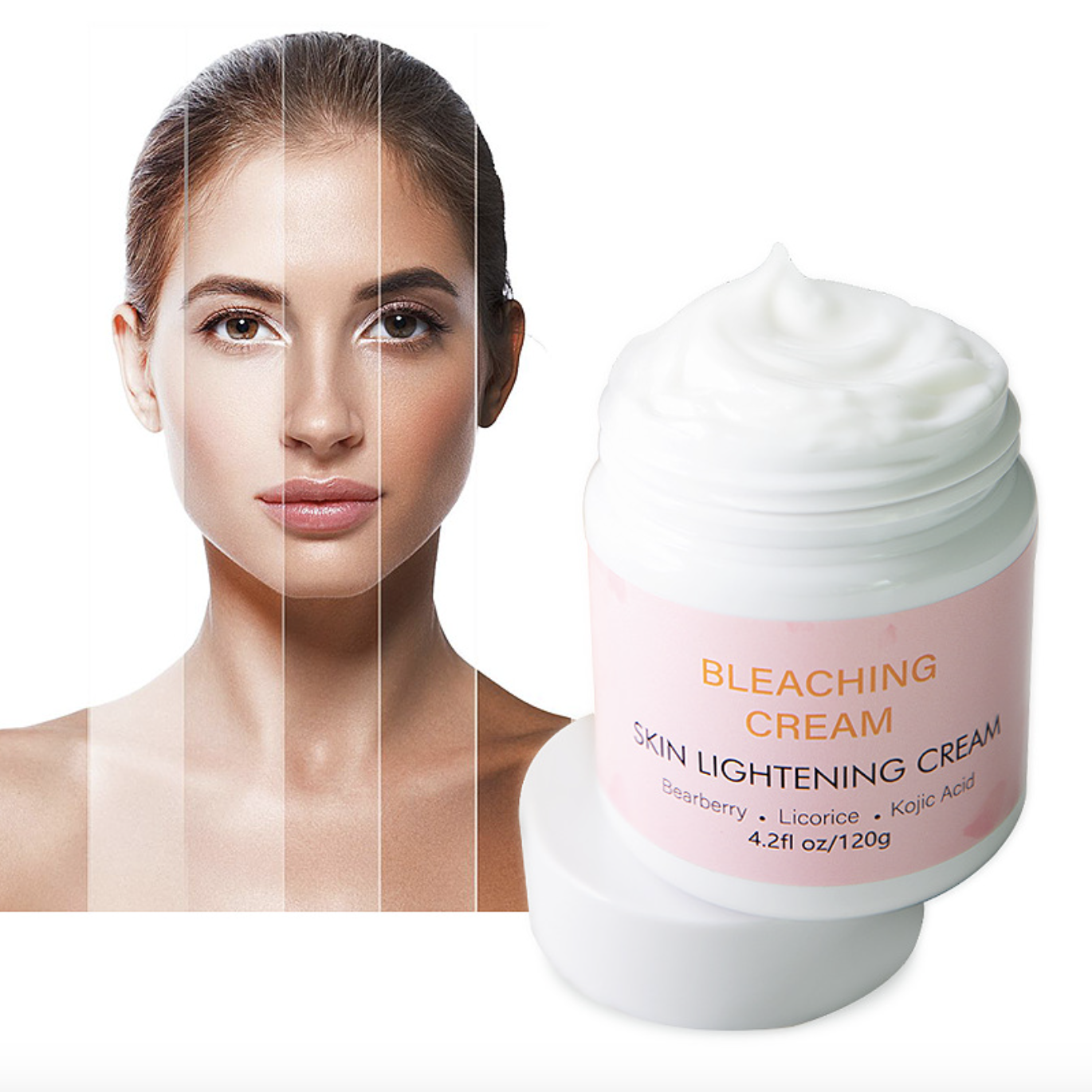 Wholesale Intimate Skin Strong Bleaching Cream Snow White 120g with Bearberry Licorice Kojic Acid Strong for Dark Black Skin