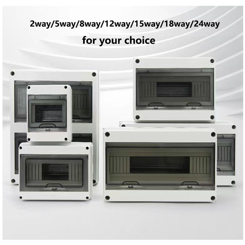 Db box electrical distribution HT 2way 3way 5way 8way 12ways plastic power distribution box 3 phase waterproof box for mcb