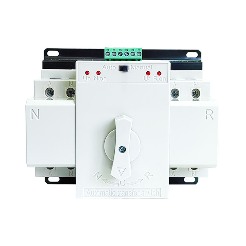 ATS mcb type dual power changeover switching ac 220v twin pole 100a 125 amp transfer switch automatic